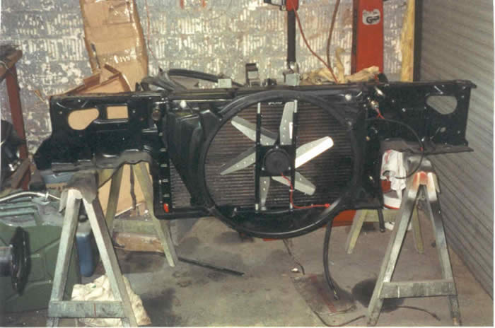 Radiator support in alter Werkstatt